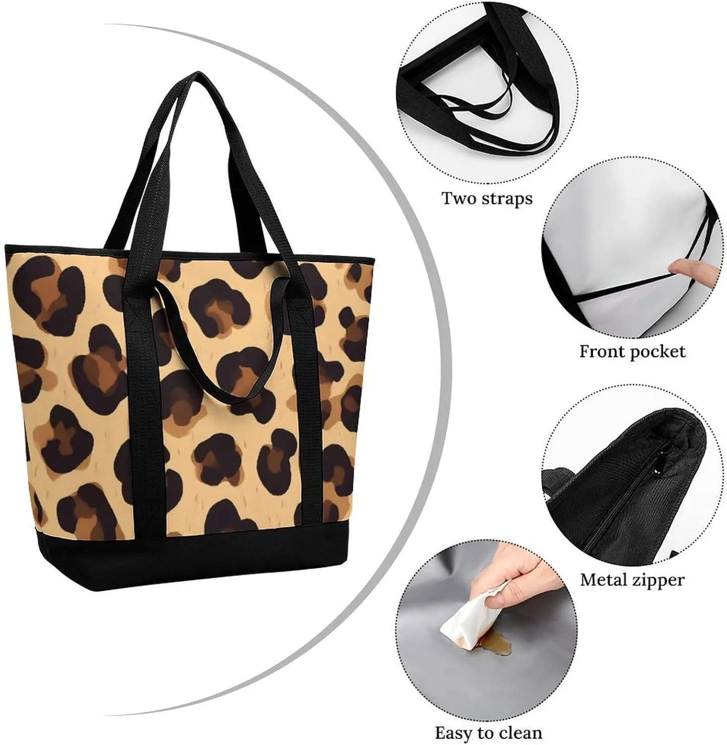 Women's Spacious Thermal Shoulder Bag Stylish Insulated Shopping Tote