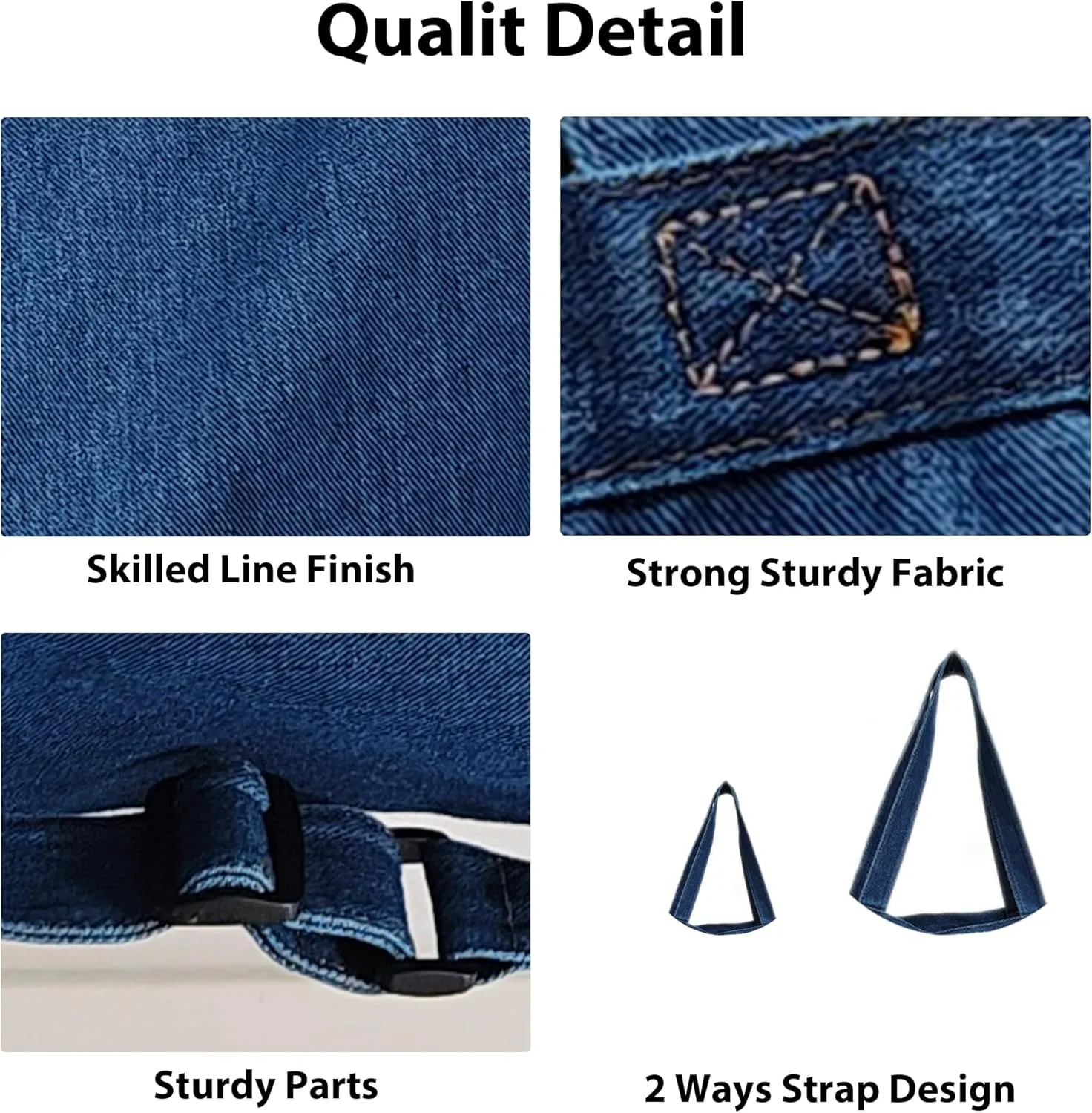 Women's Stylish Large Denim Crossbody Messenger Bag for Woman Spacious Jean Shoulder Purse Tote Hobo Bag