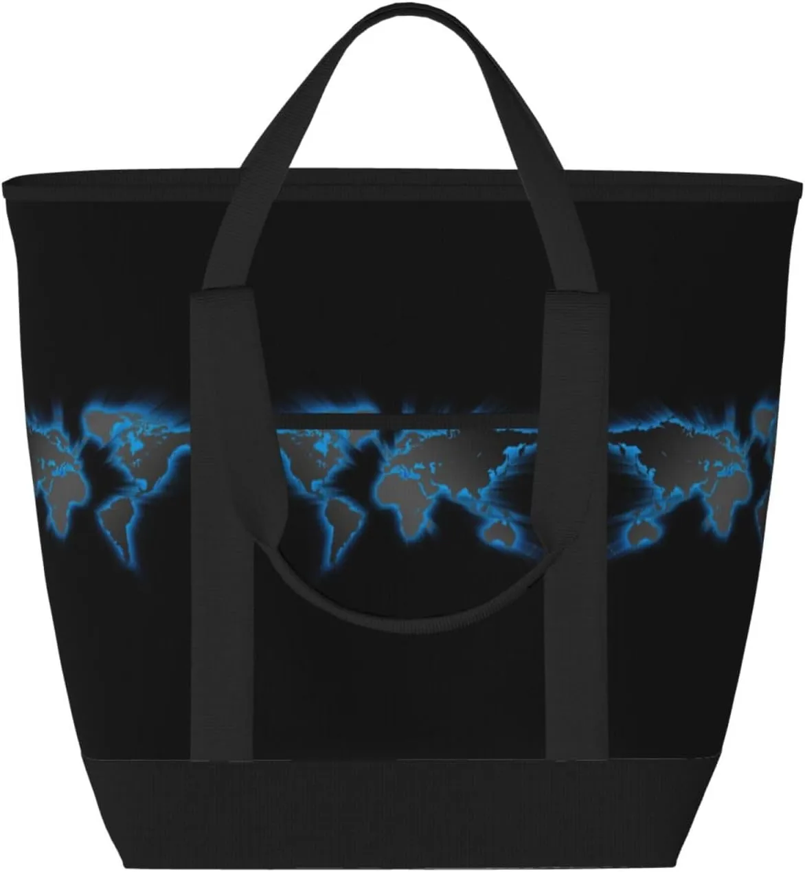 World Map Women's tote bags and reusable women's beach bags are suitable for travel insulation and cooling bags.