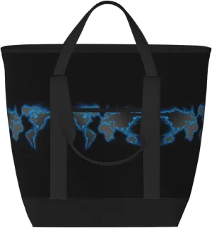 World Map Women's tote bags and reusable women's beach bags are suitable for travel insulation and cooling bags.