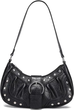 Y2K Purse Small Shoulder Bags for Women with Rivets Punk Style