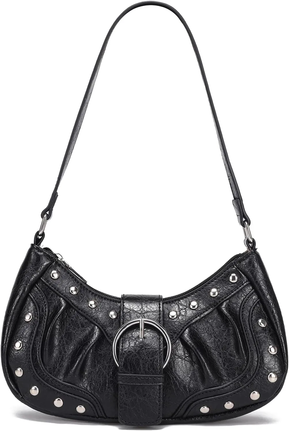 Y2K Purse Small Shoulder Bags for Women with Rivets Punk Style